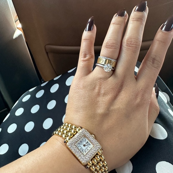 Chopard classic 18k with diamonds watch - Picture 9 of 15